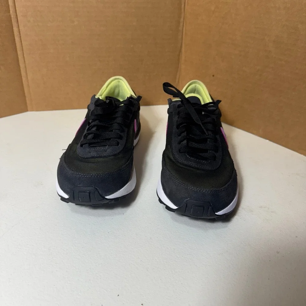 Nike Waffle One‎ shoes 'Light Lemon Twist Lilac' DC0481-002 boys 6.5Y Sneakers